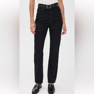 NWT DL1961 Kristy High Rise Cigarette Jeans in Black SIZE 25